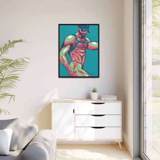 "Harness II" Canvas Art Print , Framed