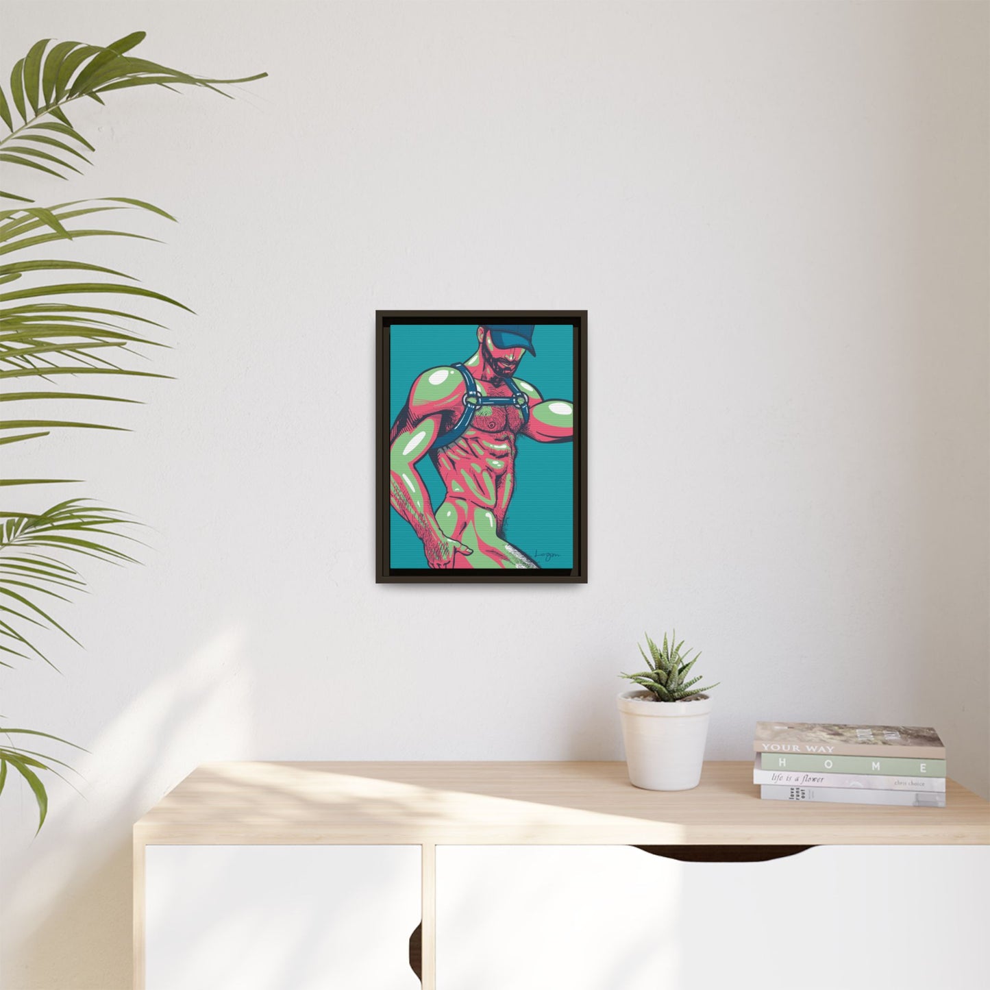 "Harness II" Canvas Art Print , Framed