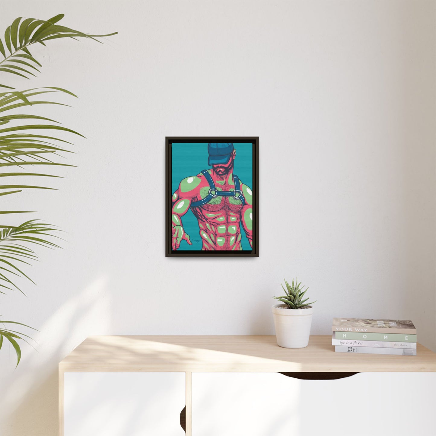 "Harness III" Canvas Art Print , Framed