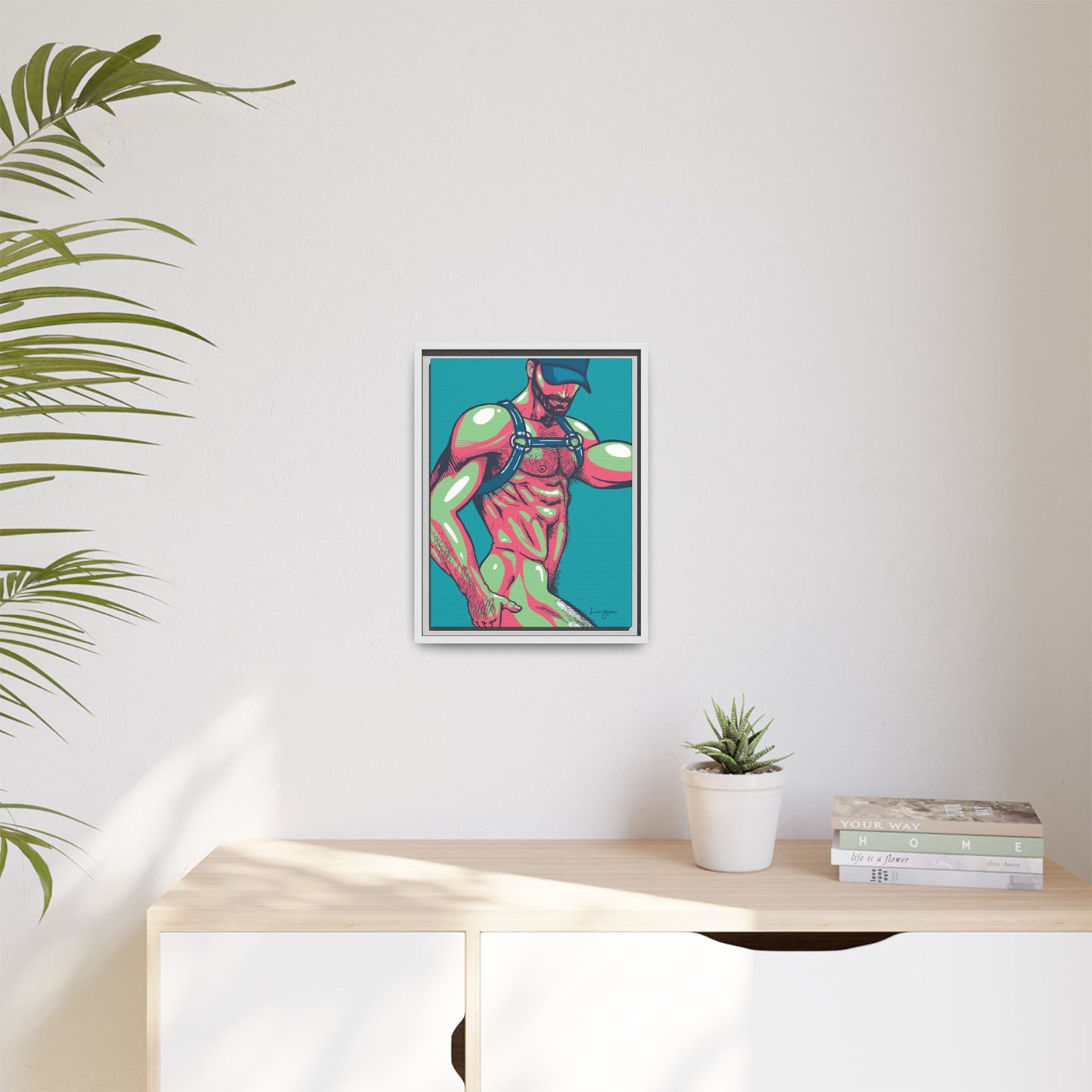 "Harness II" Canvas Art Print , Framed