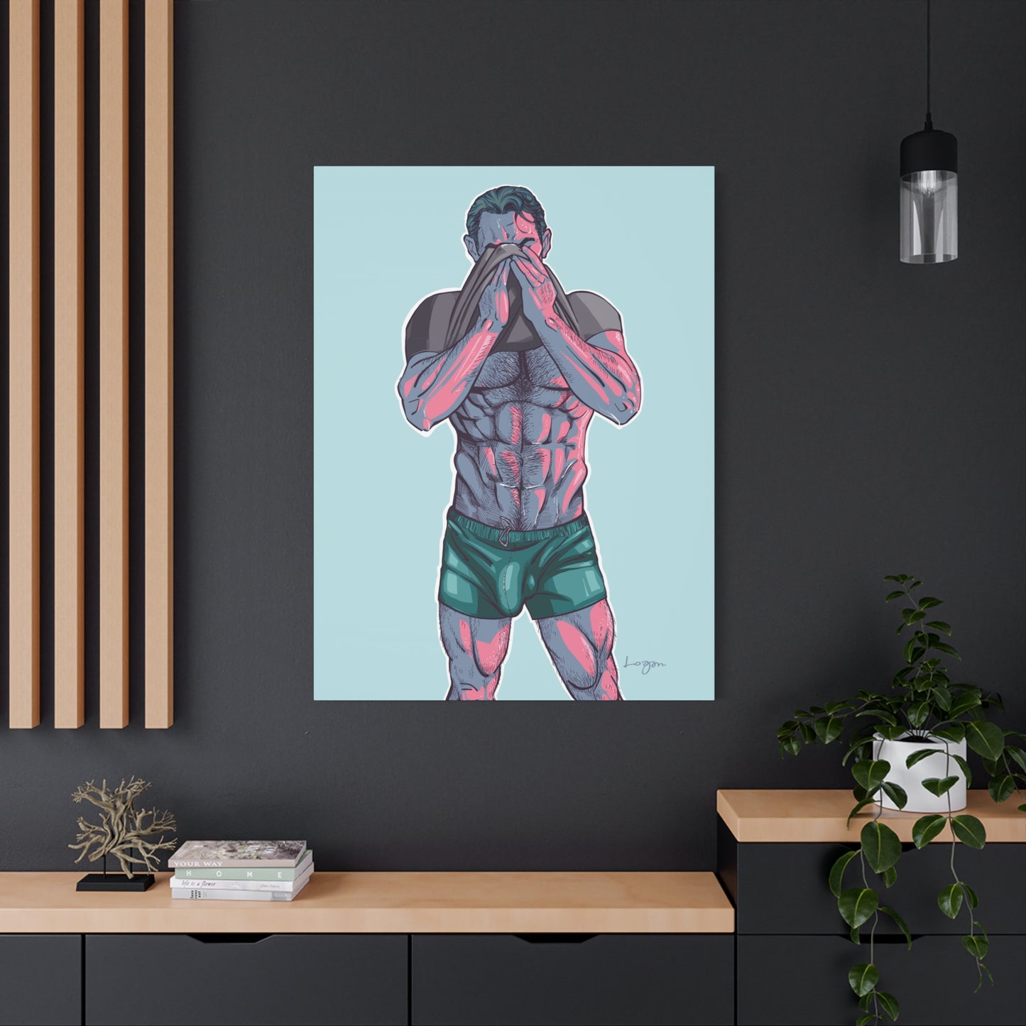 "Sweat and Strength" Canvas Art Print, Unframed