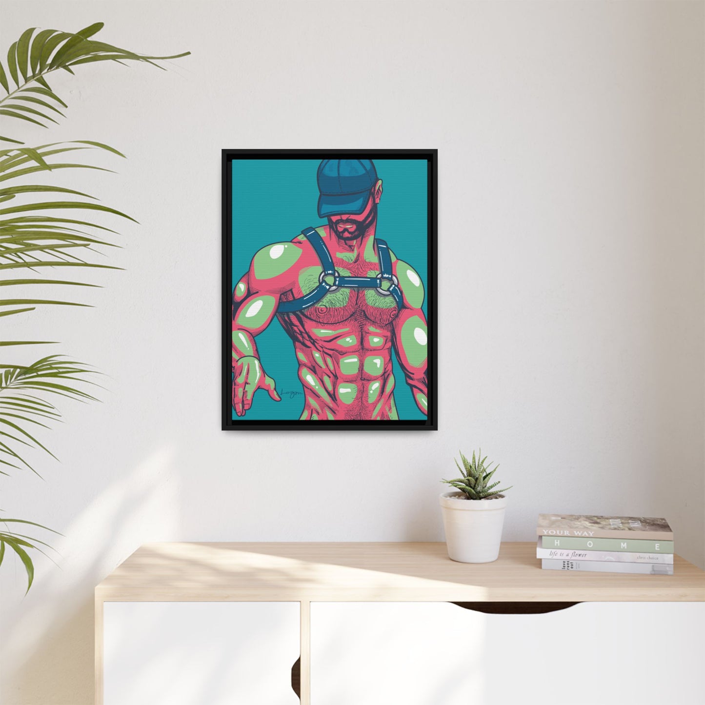"Harness III" Canvas Art Print , Framed