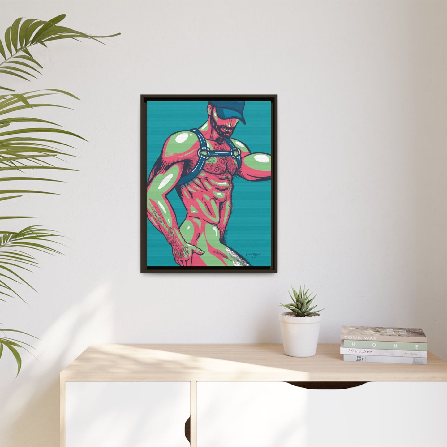 "Harness II" Canvas Art Print , Framed