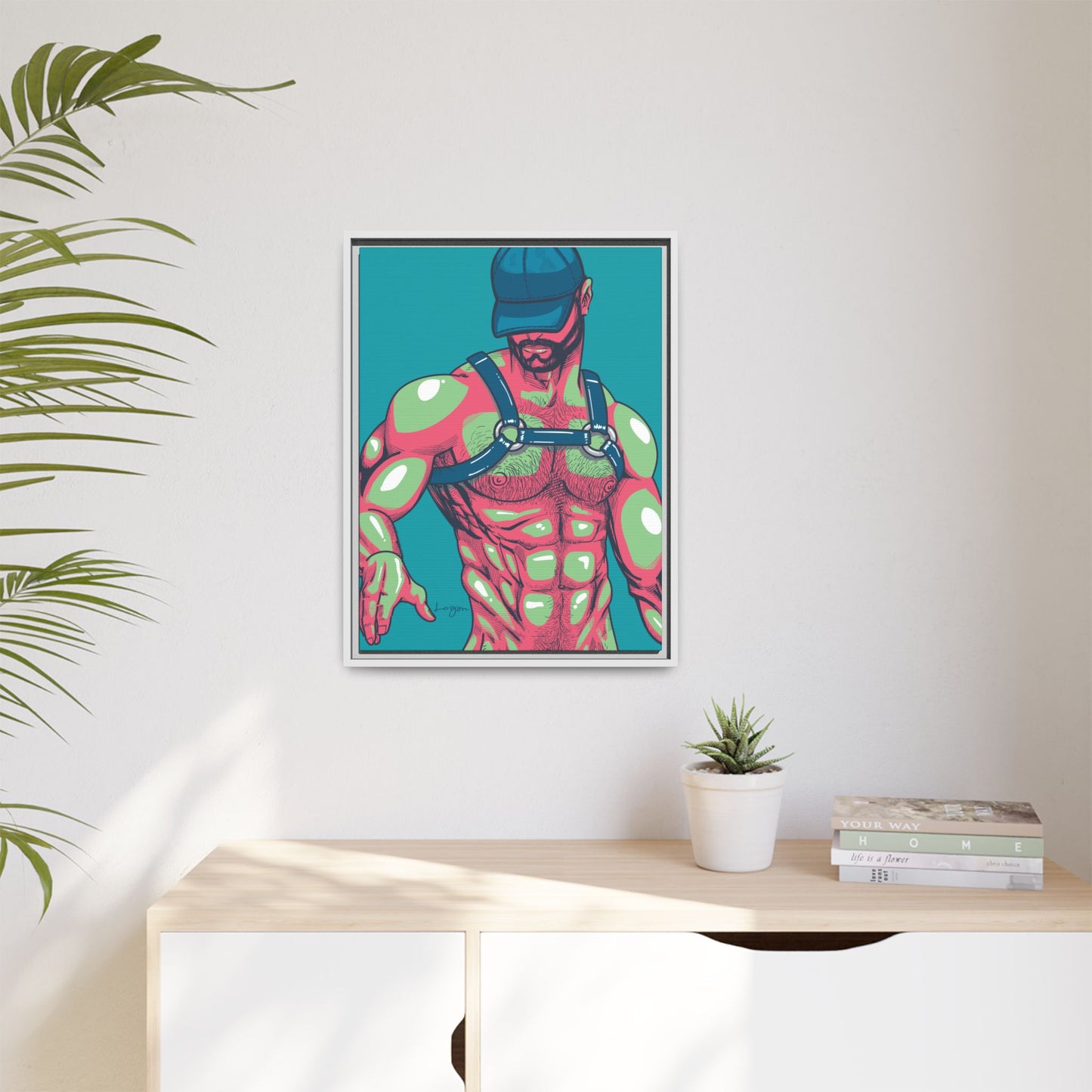 "Harness III" Canvas Art Print , Framed