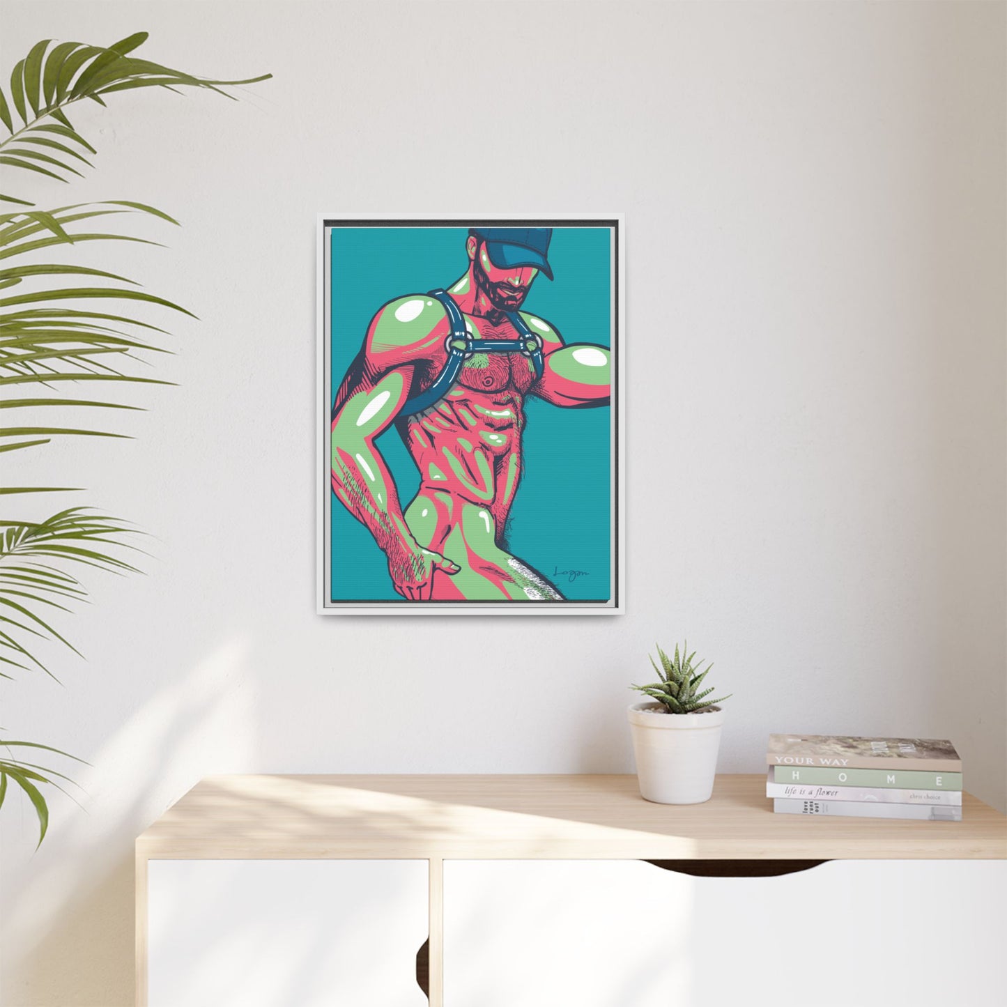 "Harness II" Canvas Art Print , Framed