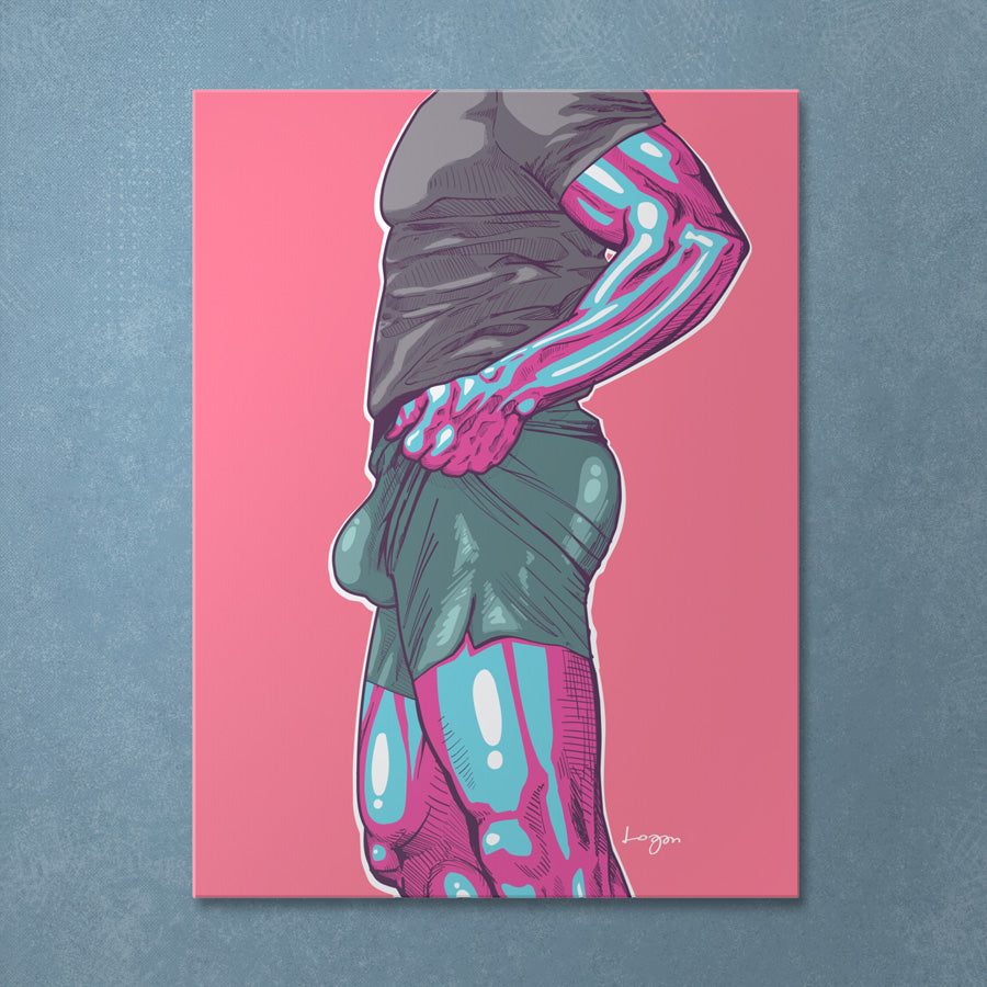 "GOIN JOGGING/CRUISING" Canvas Art Print, Unframed