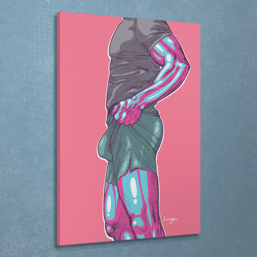 "GOIN JOGGING/CRUISING" Canvas Art Print, Unframed