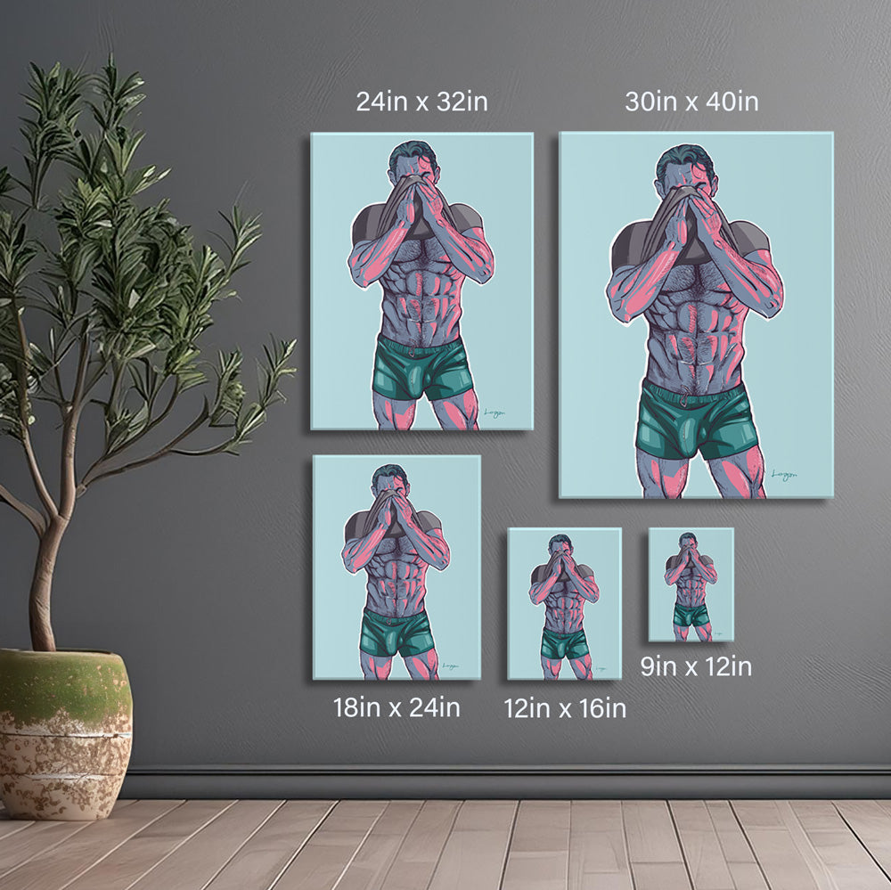 "Sweat and Strength" Canvas Art Print, Unframed
