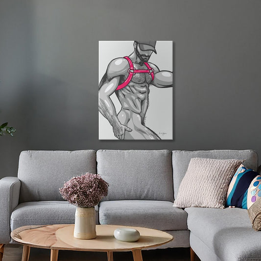 "Harness II / Fuchsia" Art Print, Unframed