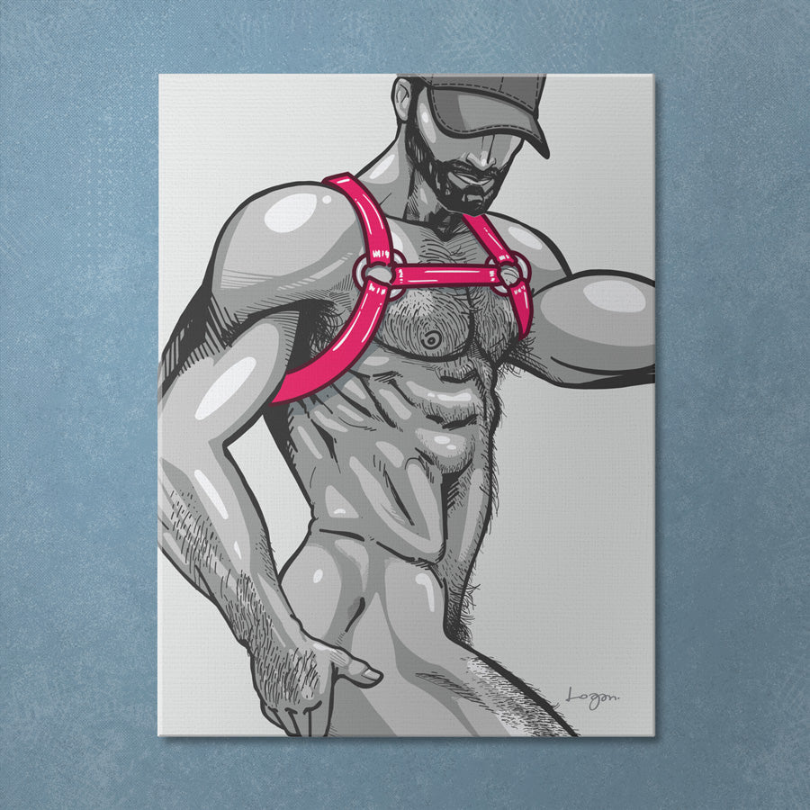 "Harness II / Fuchsia" Art Print, Unframed