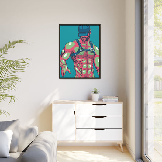 "Harness III" Canvas Art Print , Framed
