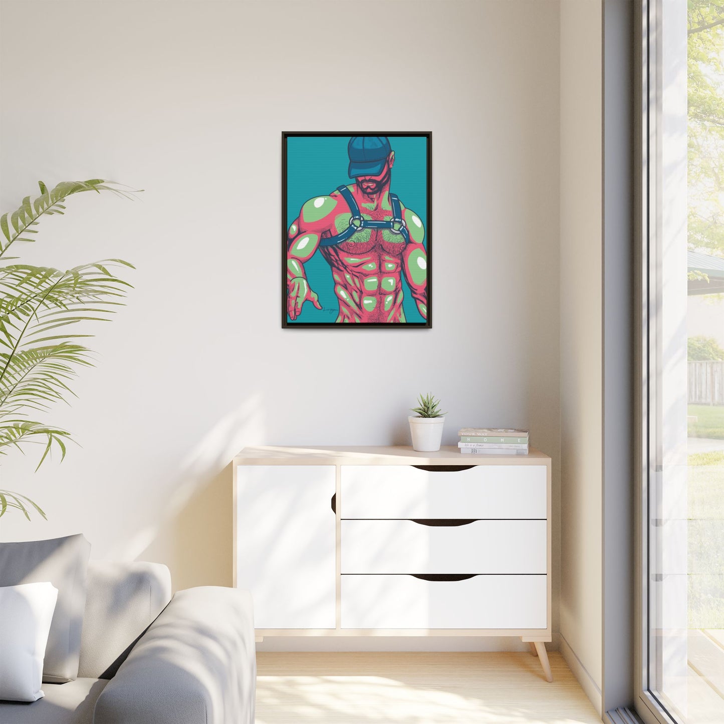 "Harness III" Canvas Art Print , Framed