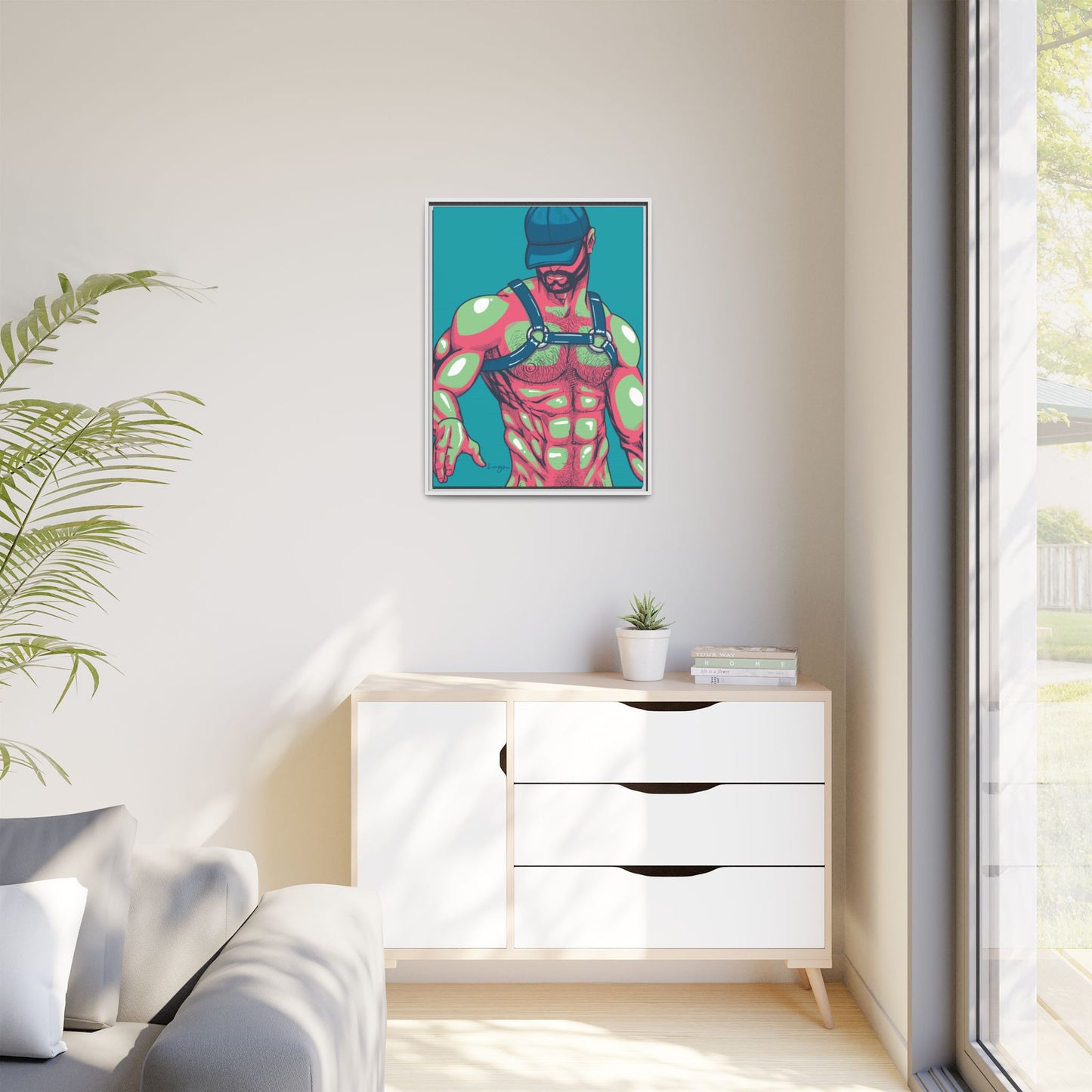 "Harness III" Canvas Art Print , Framed