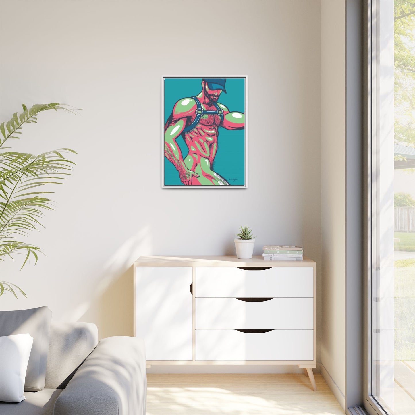 "Harness II" Canvas Art Print , Framed