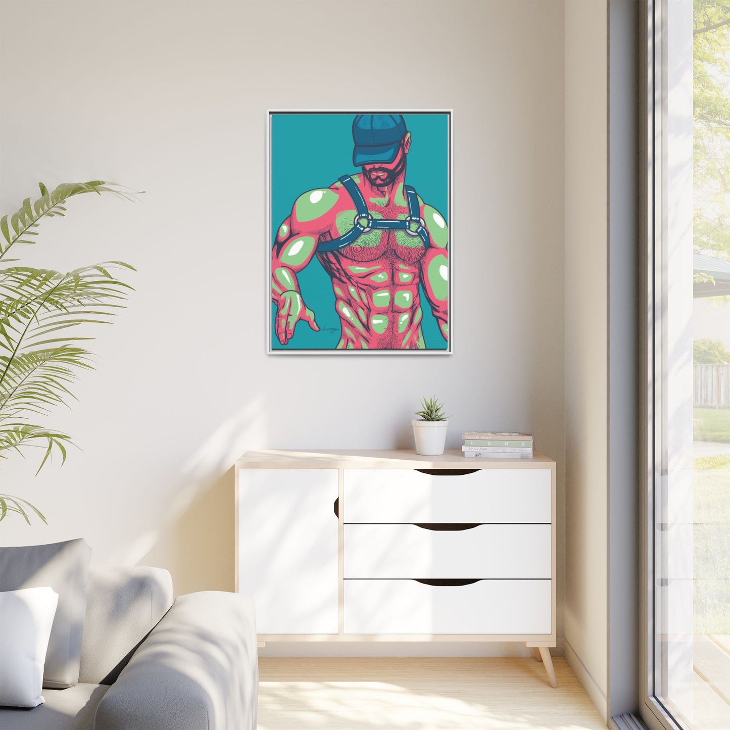 "Harness III" Canvas Art Print , Framed