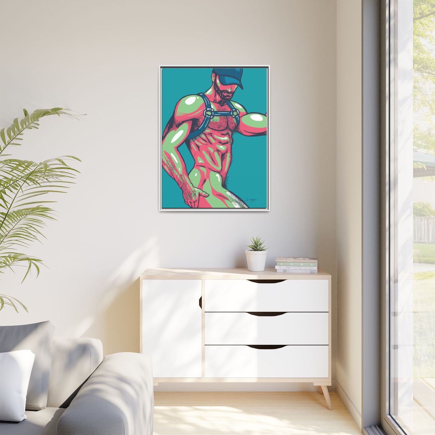 "Harness II" Canvas Art Print , Framed