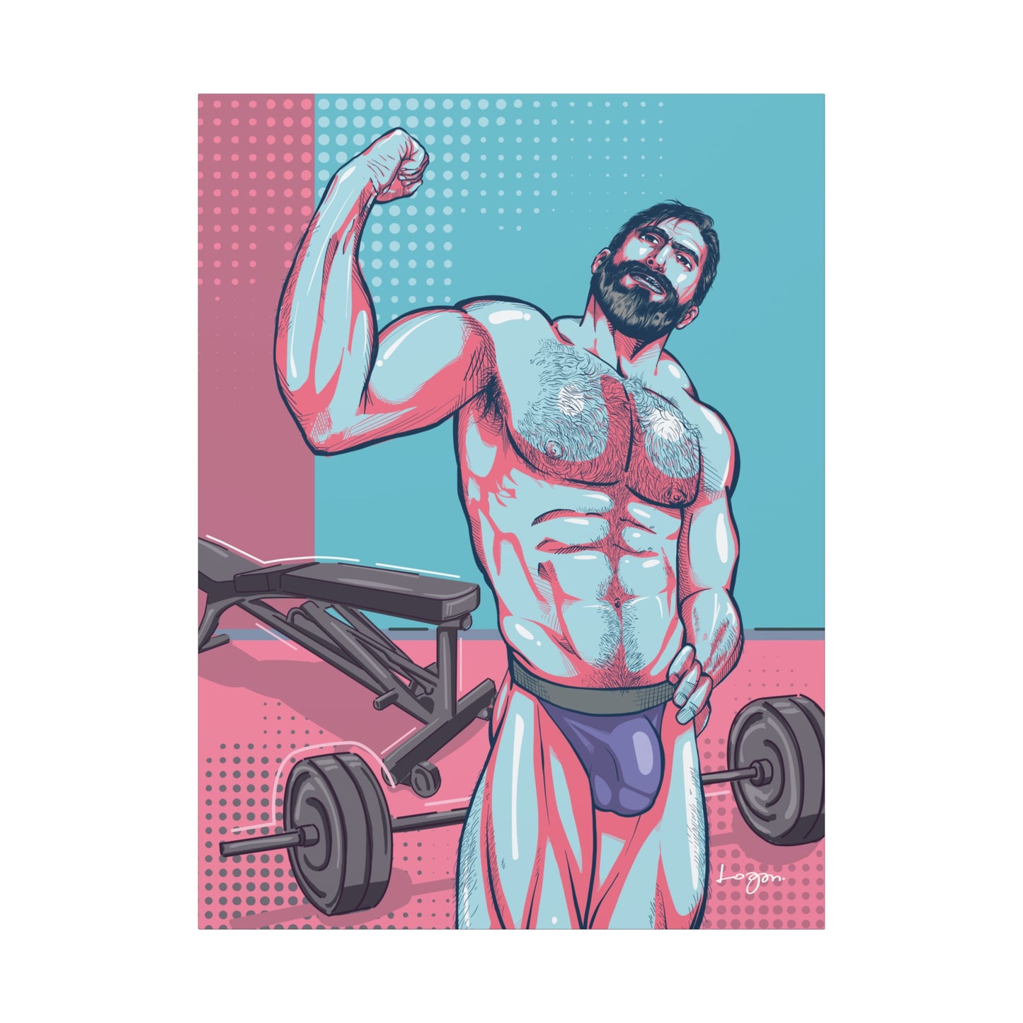 "HOT" Canvas Art Print, Unframed
